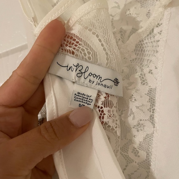 In Bloom by Jonquil Chemise - white, size small - Picture 6 of 7
